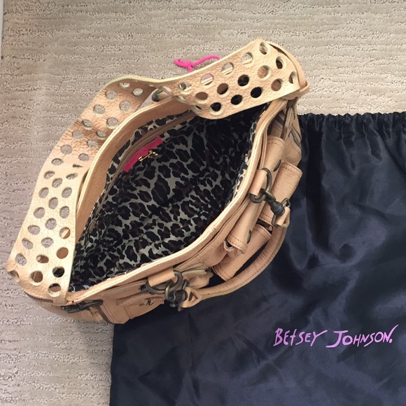 BETSEY JOHNSON 90’S VINTAGE PEPPLE GRAIN SATCHEL. - Picture 4 of 8